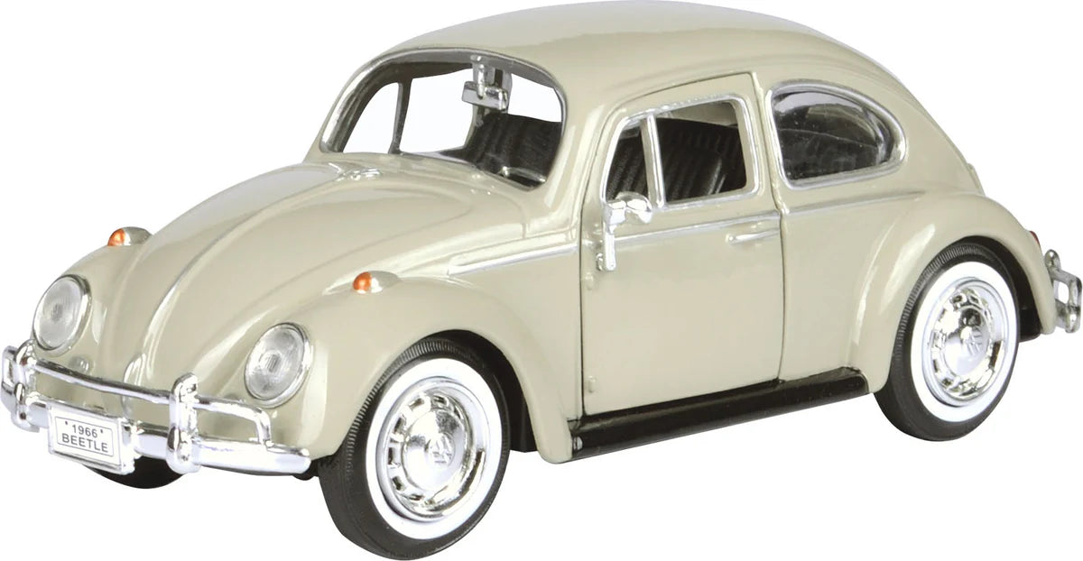 Volkswagen Beetle 1966 Savannah Beige - 1/24 Scale MotorMax MOT73223B