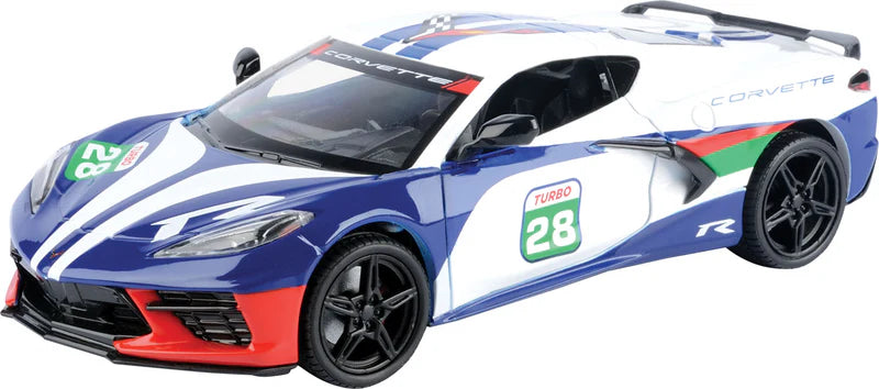Corvette C8 GT Racing 2020 Blue/White - 1/24 Scale MotorMax MOT73794