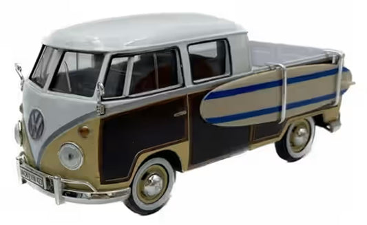 Volkswagen Type 2 (TI) Pickup w/Surfboard 1/24 Scale MotorMax MOT79560