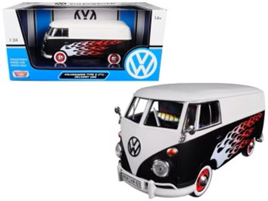 Volkswagen Type 2 (TI) Delivery Van (Hot Rod) 1/24 Scale MotorMax MOT79566