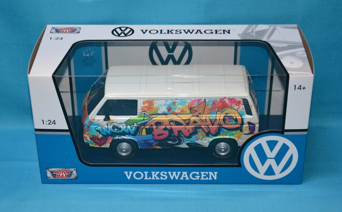 Volkswagen Type 2 (T3) Graffiti - 1/24 Scale Motormax MOT79599