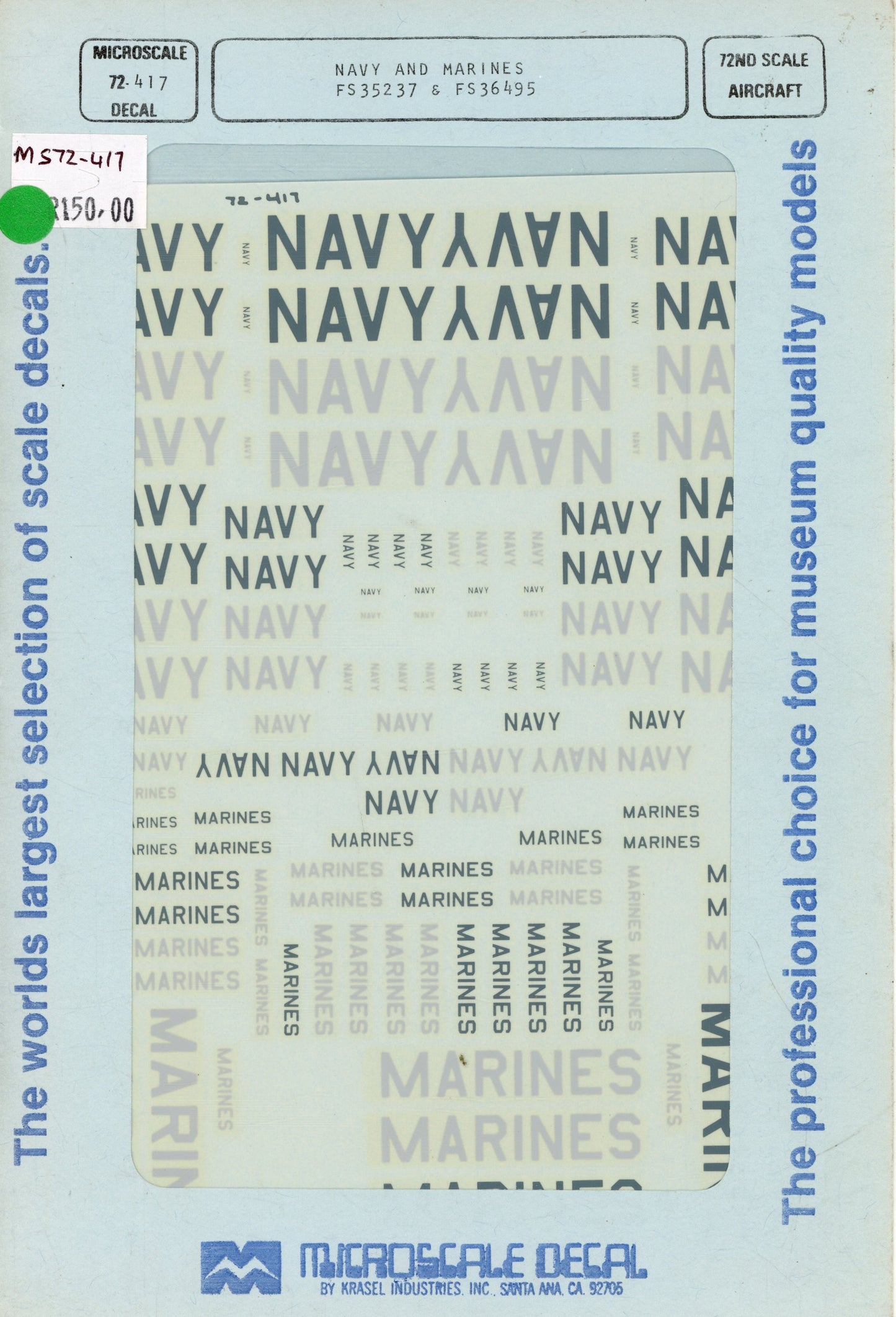 U.S. National Insignia - 1/48 Scale Microscale Decal MS48-254