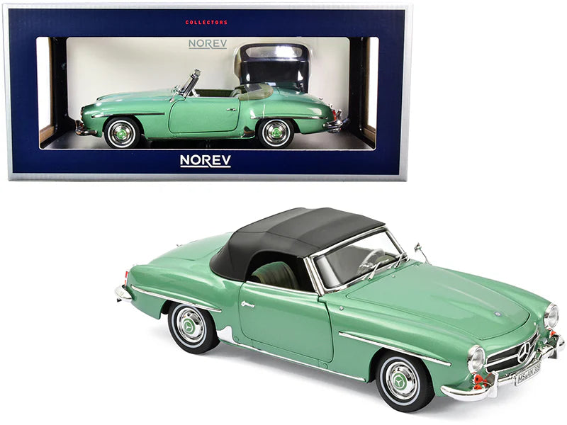 MERCEDES-BENZ 190 SL GREEN MET 1957 1/18 Scale NOREV MTDNOR183401