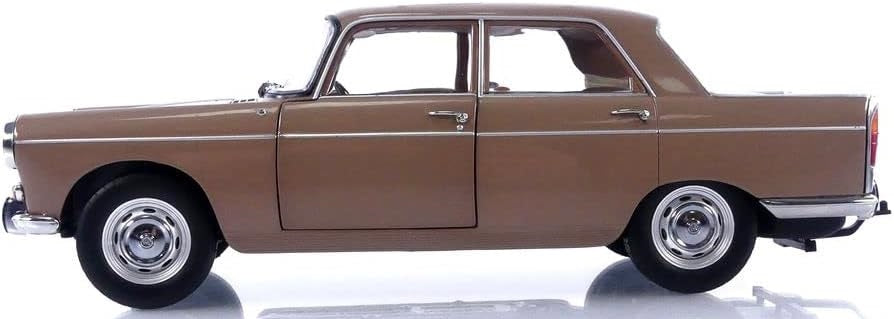PEUGEOT 404 1965 BROWN METALLIC WITH CARAVAN HÉNON 1/18 Scale NOREV MTDNOR184837