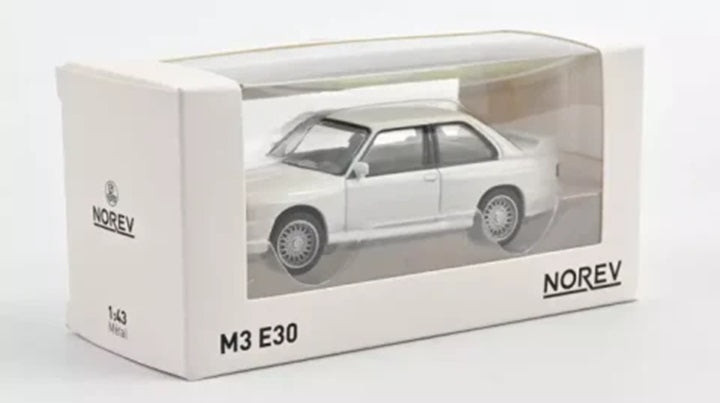 BMW M3 E30 1986 WHITE JET-CAR 1/43 Scale NOREV MTDNOR350012