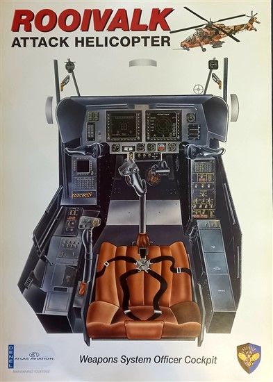 Rooivalk Weapons Officer Cockpit Poster - SAC48
