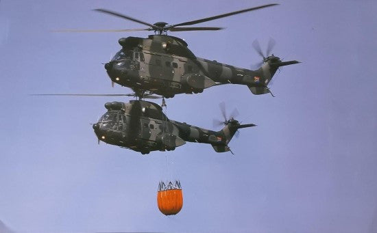 2 x SAAF Oryx Helicopters Poster - No-703