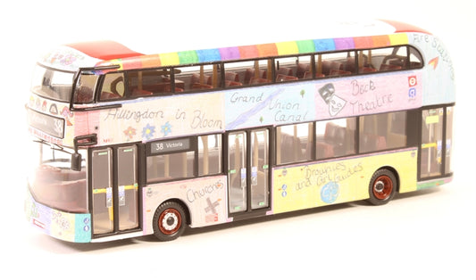 Wrightbus New Routemaster London Arriva Hillingdon Livery 38 Victoria - 1/76 Scale Corgi OM46632B