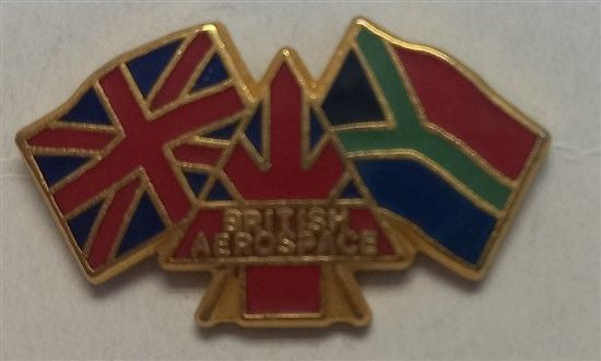 British Aerospace/UK/South Africa Flag Metal Pin - PIN537