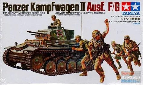 Panzer Kampfwagen II Ausf. F/G 1/35 Scale Tamiya 35009