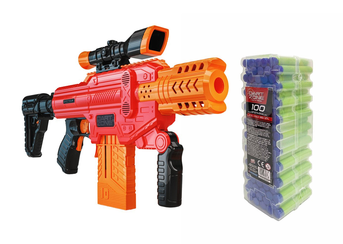 Spectrum Clip Fed Motorised Blaster (110) Dart Zone PTT6374