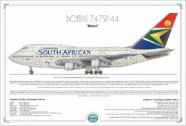 SAAMS Boeing 747SP ZS-SPC Poster - PVP-92
