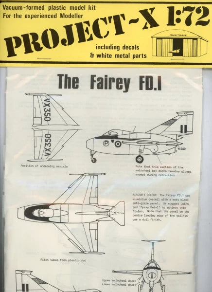 Fairey FD.1 - 1/72 Scale Project-X PX005