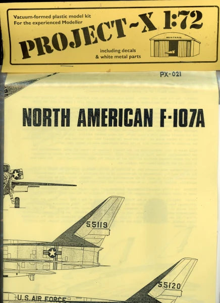 North American F-107A - 1/72 Scale Project-X PX-021