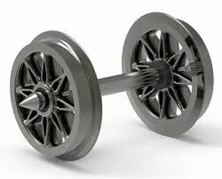 12.6mm Split Spoked Wheels in Pack of 10 - 00 Gauge Hornby R8100