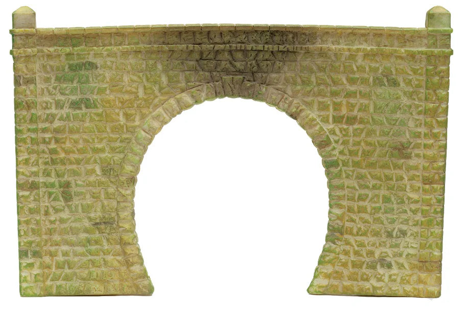 2 x Single Stone Tunnel Portals - 00 Gauge Hornby R8509