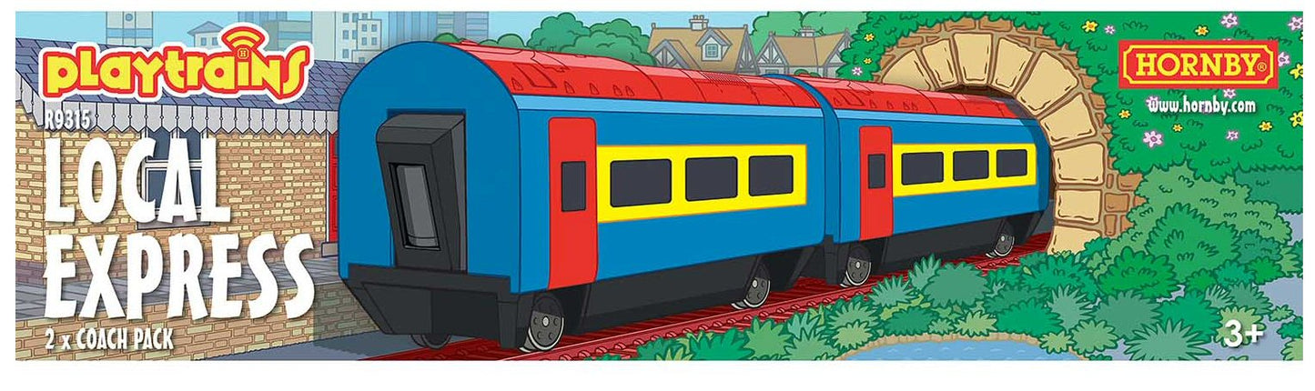 Local Express 2 x Coach Pack 00 Gauge Hornby R9315