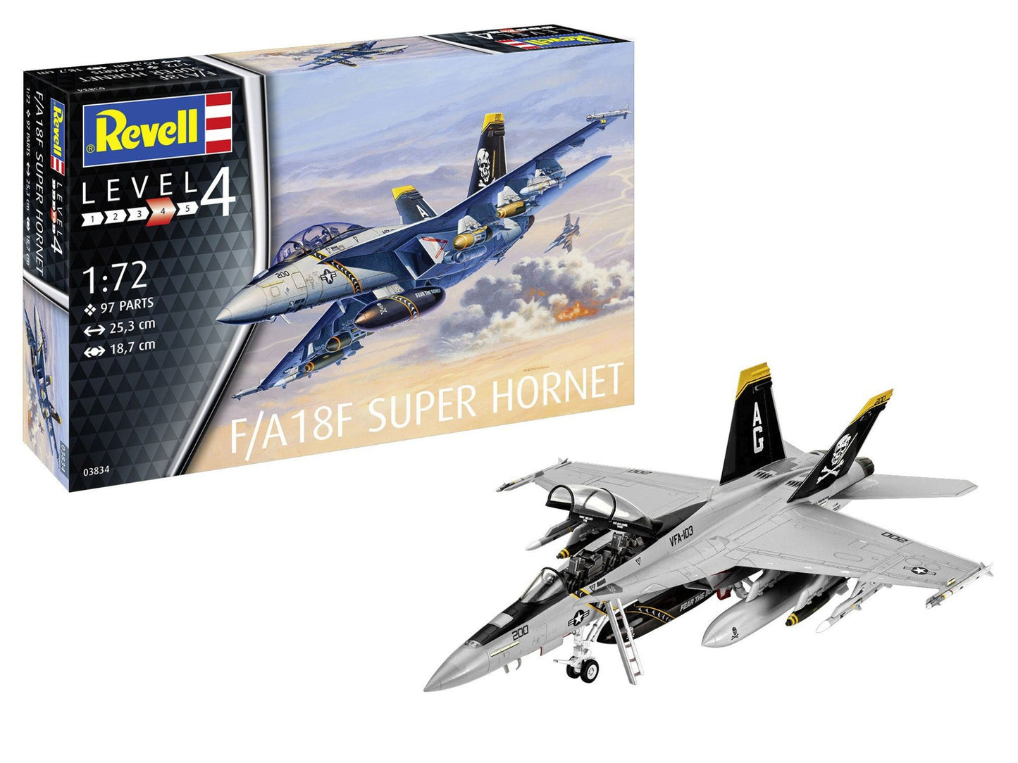 F/A-18F Super Hornet - 1/72 Scale - Revell - REV03834