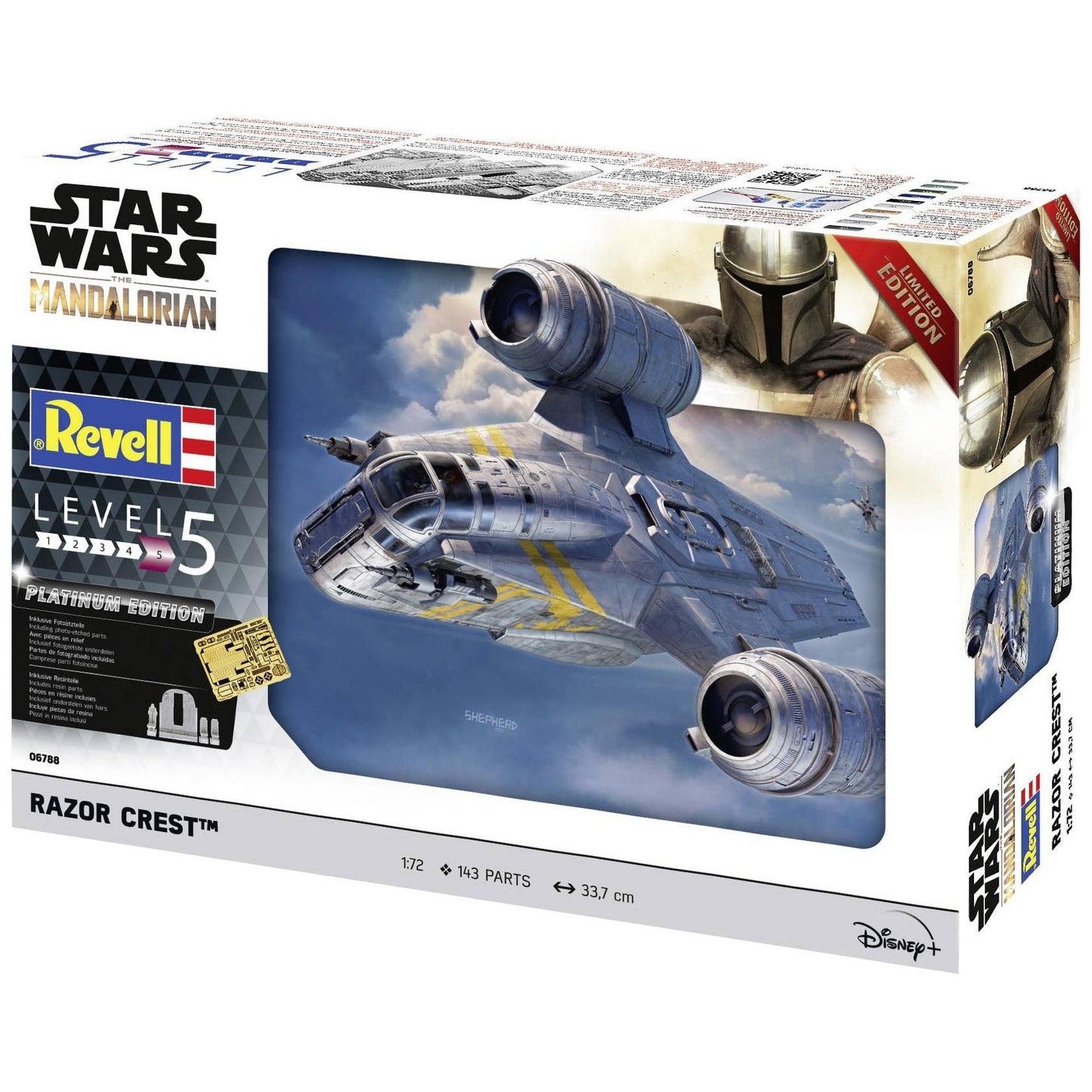 The Mandalorian: Razor Crest Platinum Edition 1/72 Revell 06788