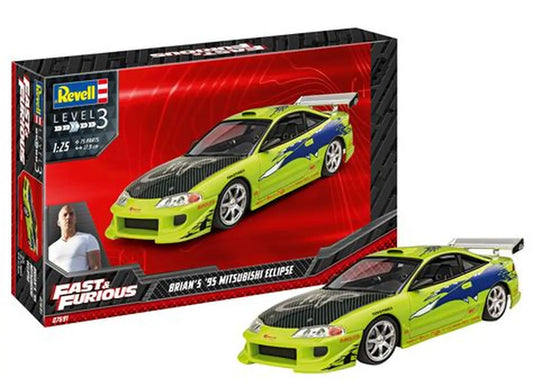 Fast & Furious Brian's 1995 Mit. Eclipse 1/25 Revel 07691