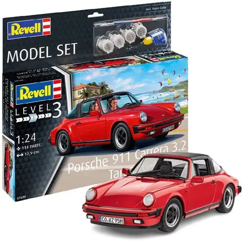 Model Set Porsche 911 Carrera 3.2 Targa DISC 1/24 Revell 67689