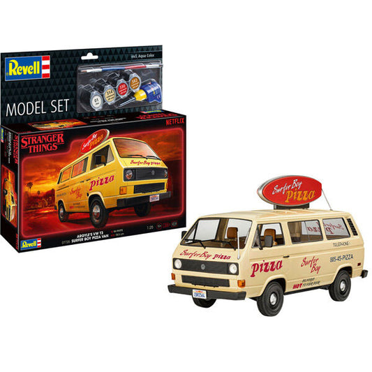 Model Set Stranger Things VW T3 Bus Surfr Boy 1/25 Revell 67725