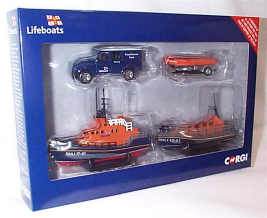RNLI Gift Set - Shannon Lifeboat, Severn Lifeboat & Flood Rescue Team - Corgi RNLI0001