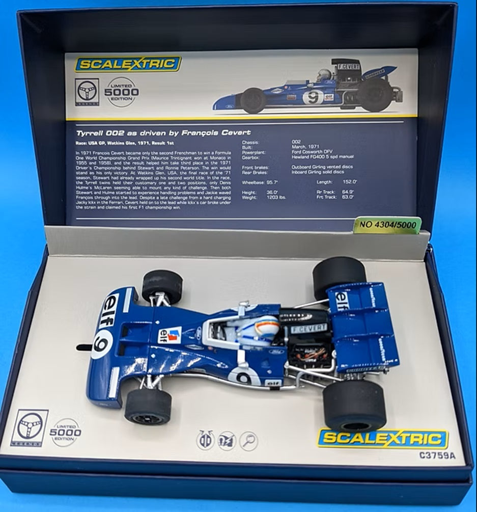 Tyrrell 002 (Francois Cevert) 1/32 Scale Scalextric SCAC3759A