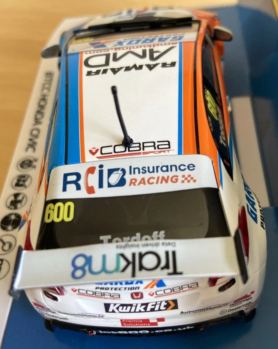 Honda Civic Type R - BTCC 2019 - Sam Tordoff 1/32 Scale Scalextric SCAC4144