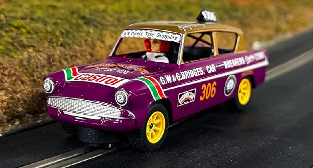 FORD ANGLIA 105E - GEORGE POLLEY 306 1/32 Scale Scalextric SCAC4584