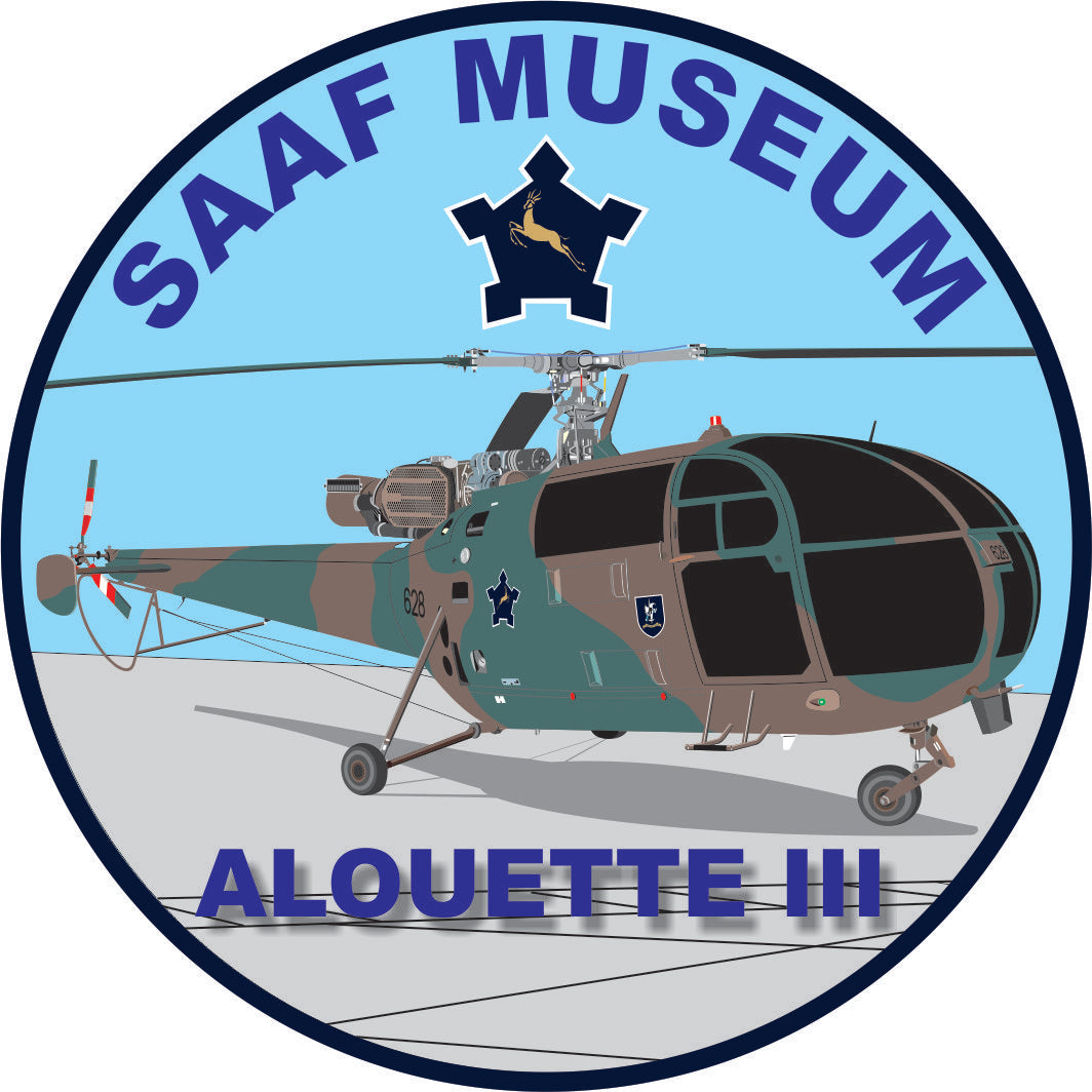 SAAF Museum Alouette III Sticker - SM24