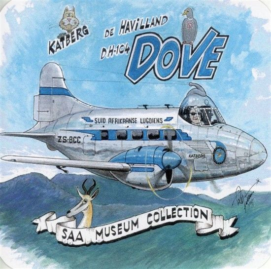 De Havilland DH104 Dove SAA Museum Sticker - STICK9