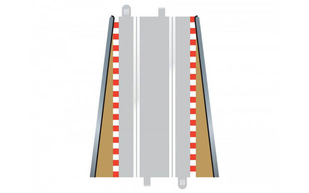 Lead in / Lead out Borders x2 - 1/32 Scale - Scalextric SCAC8233