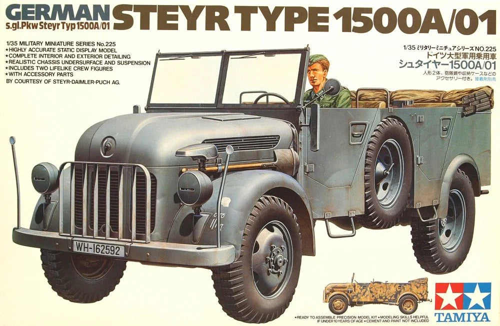 German Steyr Type 1500A/01 -1/35 Scale Tamiya 35225