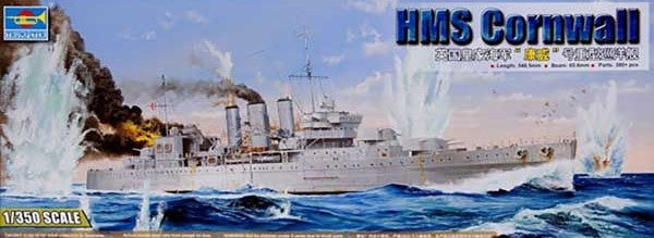 HMS Cornwall - 1/350 Scale Trumpeter 05353