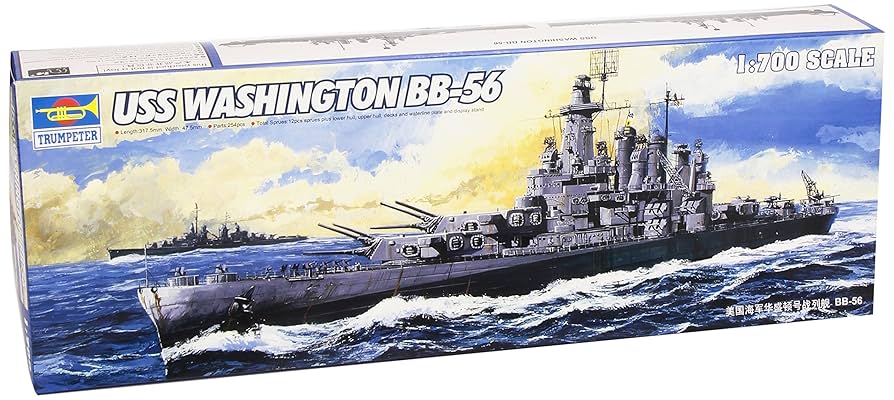 Battleship BB-56 Washington - 1/700 Scale Trumpeter 05735
