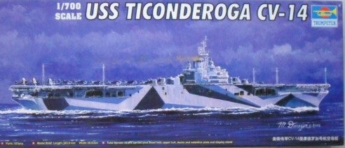 Aircraft Carrier USS Ticonderoga CV-14 - 1/700 Scale Trumpeter 05736