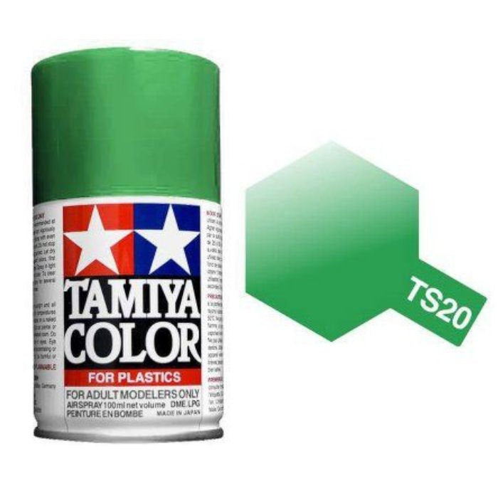 Metallic Green Gloss 100ml Spray Can - Tamiya TS-20