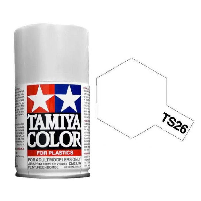 Pure White Gloss 100ml Spray Can - Tamiya TS-26