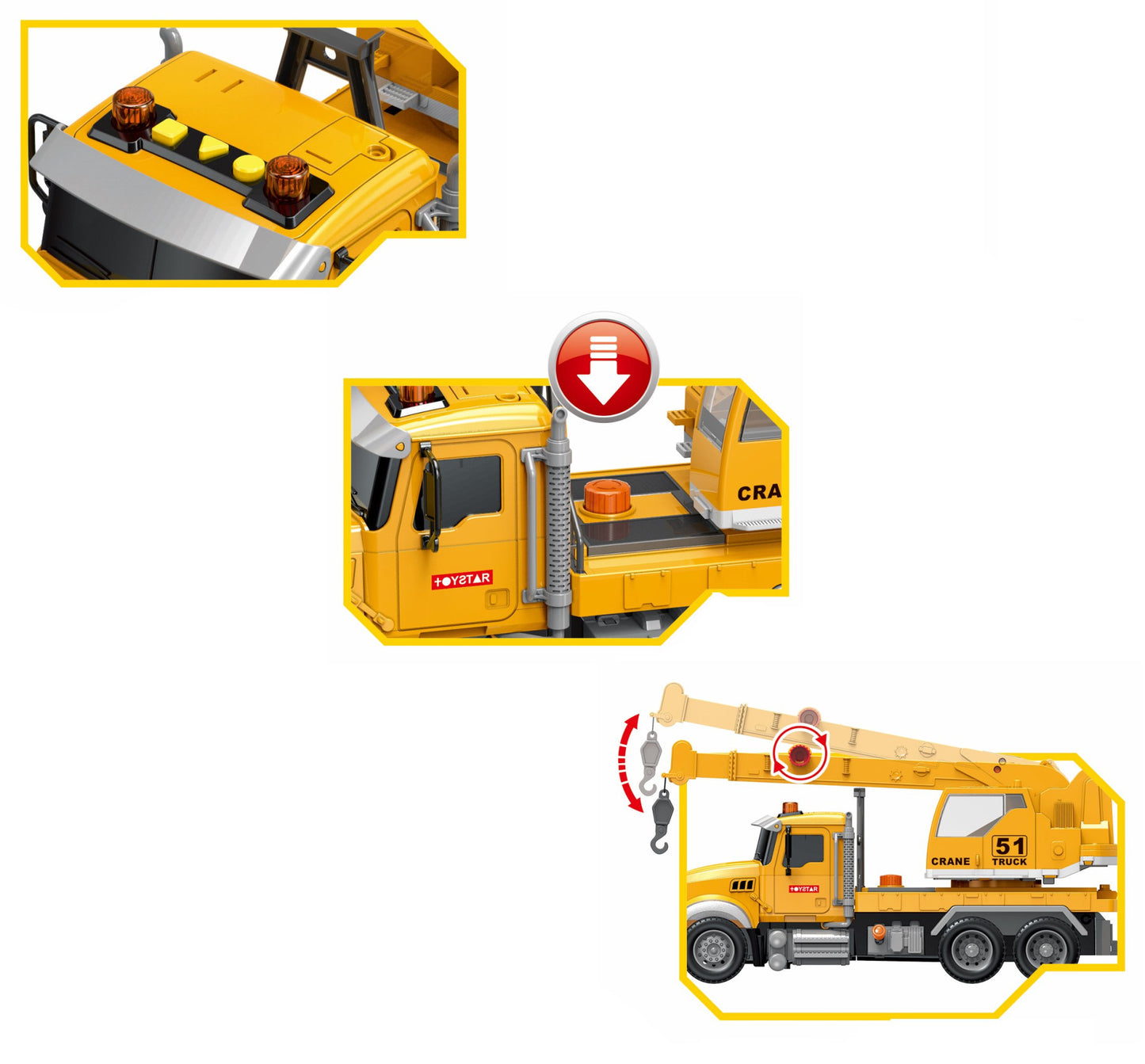 Crane Truck (35cm) Toy Star TS666-51P