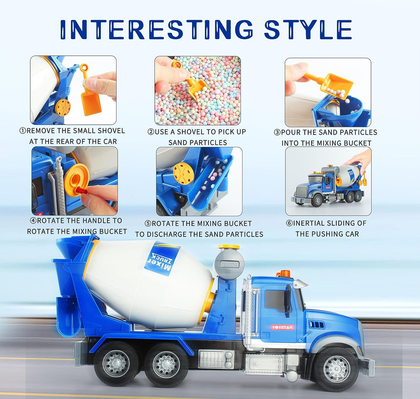 Mixer Truck (41cm) Toy Star TS666-52P