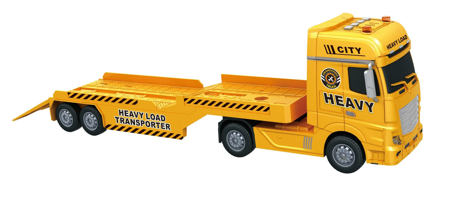 Transporter Truck w/Excavator & Dump Truck (53cm) Toy Star TS666-68F
