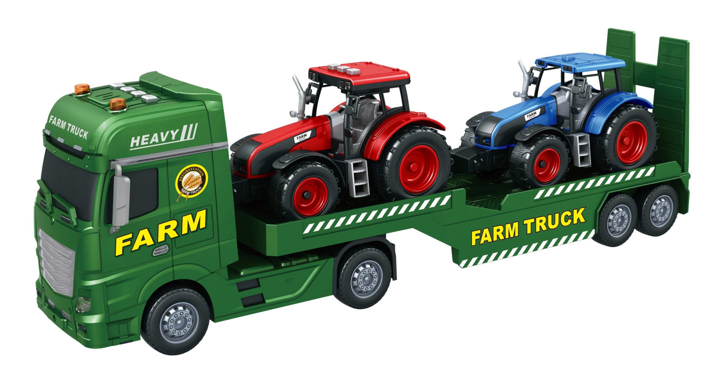 Transporter Truck w/2 Tractors (54cm) Toy Star TS666-69F