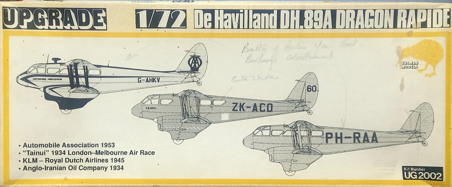 DH. 89A Rapide - 1/72 Scale Tasman Models UG2002