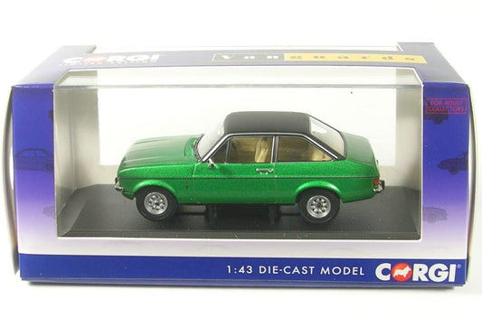 Ford Escort Mk2 1.3 Ghia (Green)  - 1/43 Scale Corgi VA12618