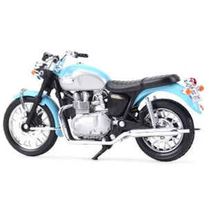 Truimph Bonneville 2002 (Blue/Silver) - 1/18 Scale Welly 12171PW