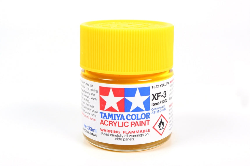 XF-3 Flat Yellow Acrylic - Tamiya - TAM81303