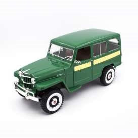 Willys Jeep Station Wagon (Green) 1955 - 1/18 Scale Yat Ming YAT92858GR