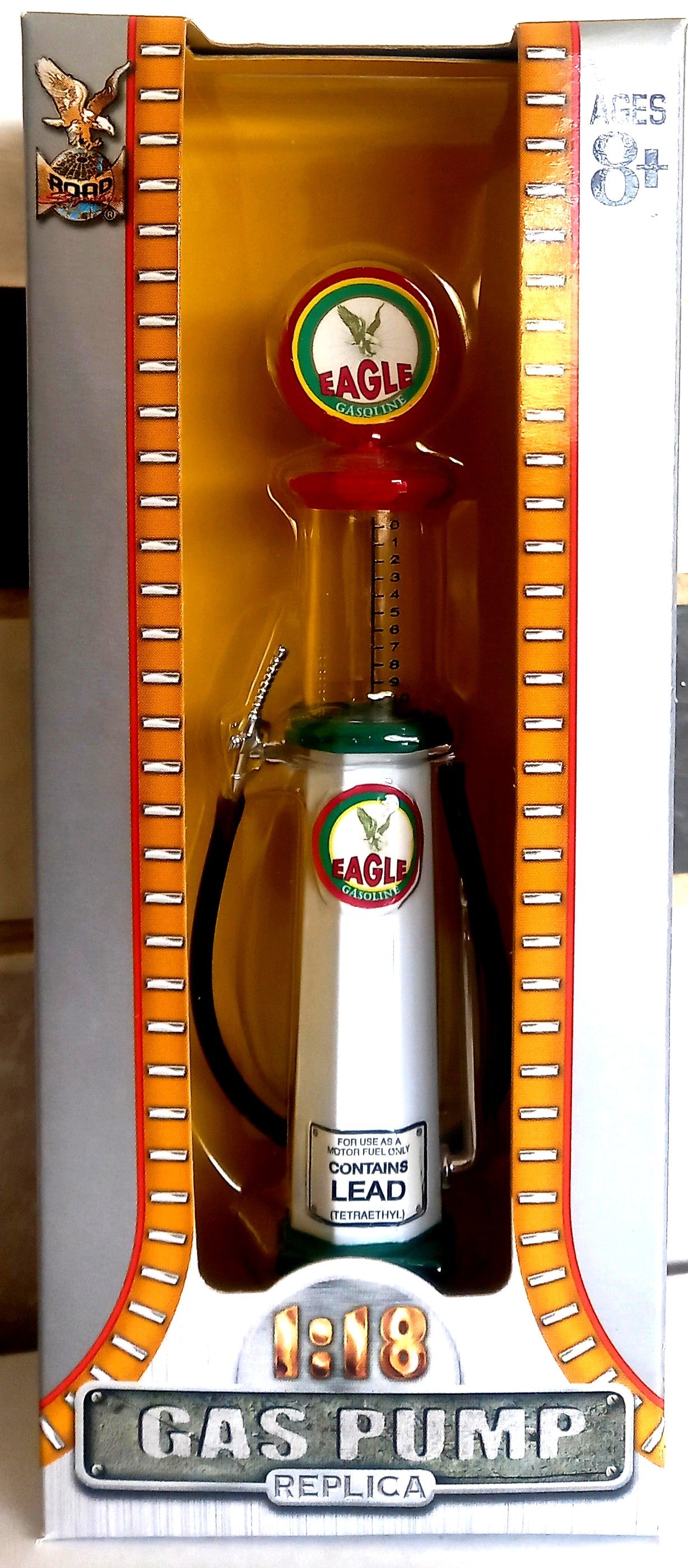 Eagle Gas Pump (Round) - 1/18 Scale Yat Ming YAT98612