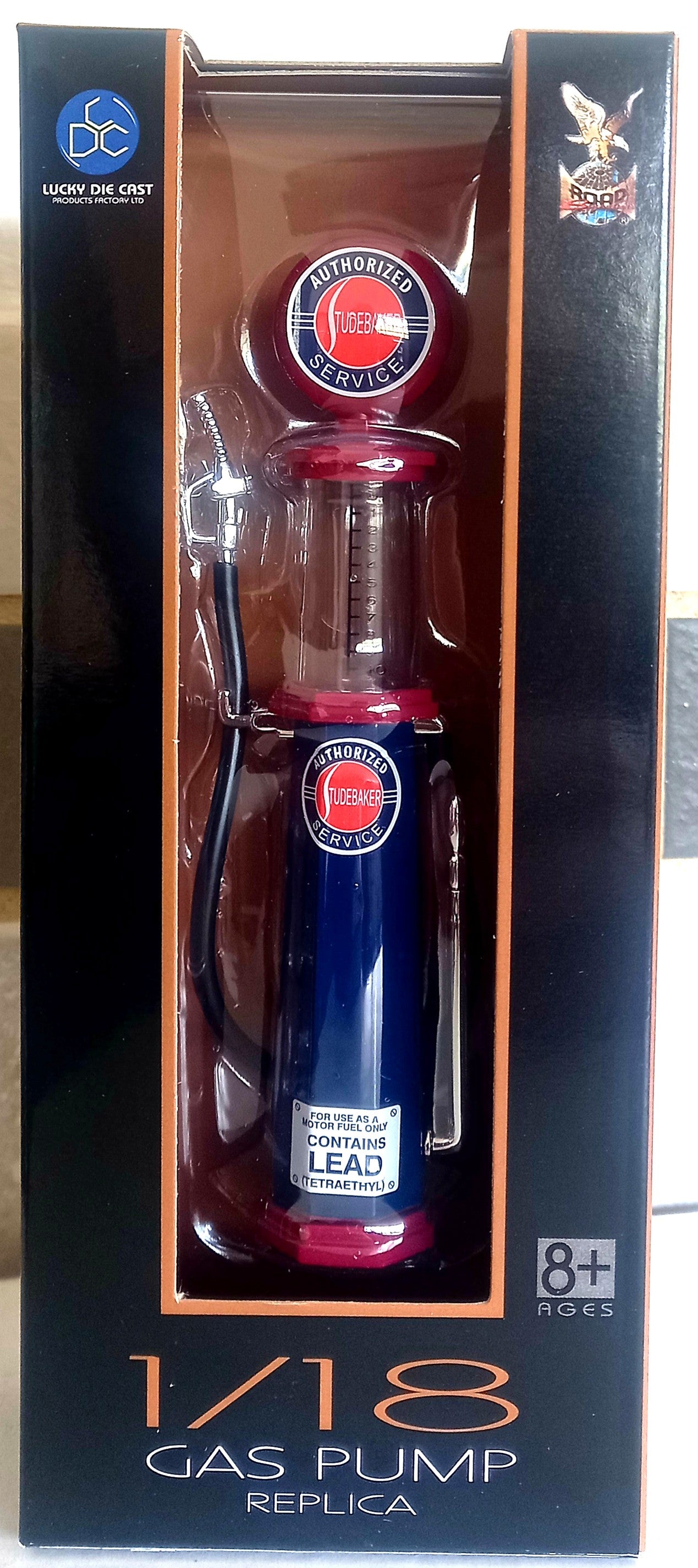 Studebaker Gas Pump (Round) - 1/18 Scale Yat Ming YAT98651